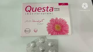 Questa 5mg Tablet Uses in Urdu Questa 10mg Tablet Uses Questa 20mg Tablet Uses Escitalopram 10mg [upl. by Azrim]