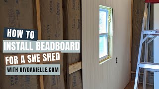 Installing Beadboard without Drywall Behind It Walk Through [upl. by Norton]