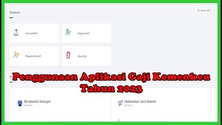 Penggunaan Aplikasi Gaji Kemenkeu dan Web Gaji PPNPN Tahun 2023 [upl. by Ahsinned]