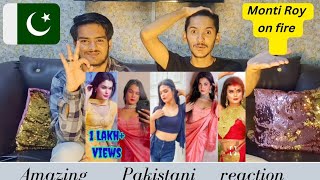 Pakistani reacts to Monti Roy tiktok reels montiroytiktok montiroy india instareels trending [upl. by Sirehc]