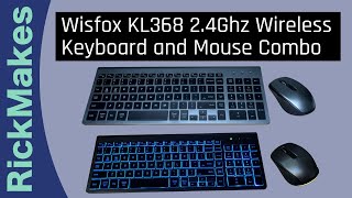 Wisfox KL368 24Ghz Wireless Keyboard and Mouse Combo [upl. by Eyoj297]