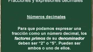 Fracciones y expresiones decimales [upl. by Silecara]