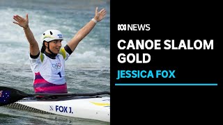 Jessica Fox tops podium in canoe slalom K1 bringing day 2 haul for Australia to 4 golds  ABC News [upl. by Mather]