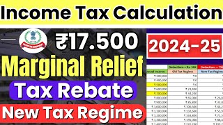 New Income Tax Calculation 202425  Tax Slab Rates for Old amp New Tax Regime  Income Tax Detail [upl. by Oilegor625]