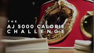 Anthony Joshua 5000 calorie challenge  Man vs Food [upl. by Adnamma]