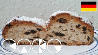 CHRISTSTOLLEN  WEIHNACHTSSTOLLEN Rezept [upl. by Chee]