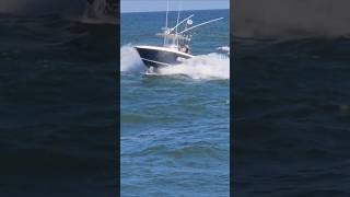 Control Freak Contender Boat Heads Through The Manasquan Inlet [upl. by Neelrad]