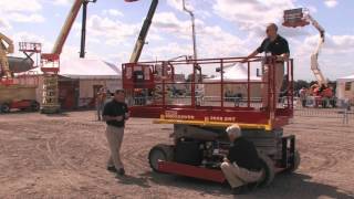 Product Review MEC Crossover 2659ERT Scissor Lift [upl. by Anaert]