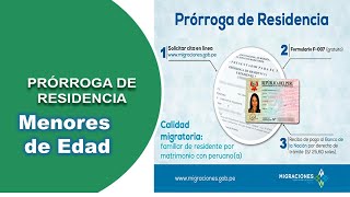 como realizar prorroga de residencia para menores agencia virtual de migraciones [upl. by Drhcir]