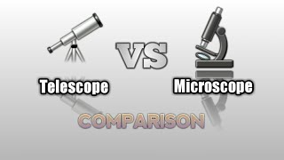 Telescope VS Microscope comparison [upl. by Idalla411]