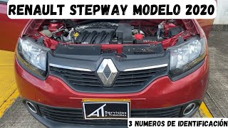 Ubicación del número de motor y chasis de un RENAULT STEPWAY modelo 2020 [upl. by Karlis382]