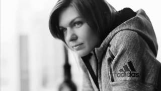 Simona Halep  Adidas Athletics ZNE Travel Hoodie [upl. by Anitram]