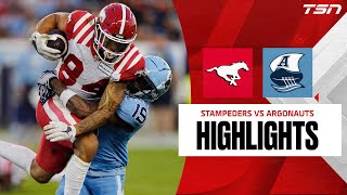 CFL Stampeders 25 Argonauts 39  CHL Highlights [upl. by Eneluqcaj871]