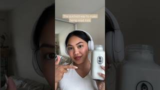 Make hemp seed milk with a push of a button using the Milky Plant 🌱 hempseed plantbasedmilk [upl. by Neva]