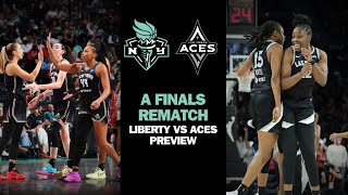 The Battle of the quotsuper teamsquot NY Liberty vs LV Aces WNBA Playoff 2024 Semifinals Preview [upl. by Lehet]