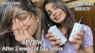 GENUINE REVIEW AFTER 2 WEEKS OF HAIR BOTOX  AFTER CARE  RESULTS [upl. by Kirsti847]