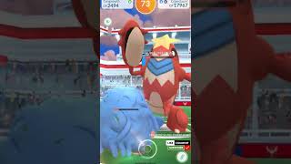 Crawdaunt Raid Boss  Solo Battle PokemonGo crawdaunt pokemongo pokemongoraid [upl. by Ttik]