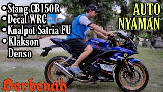 R15v3 ANTI PEGAL KNALPOT FU KLAKSON DENSO R15VLOG [upl. by Pacificas]