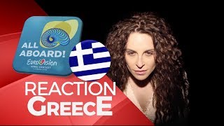 Yianna Terzi  Oneiro Mou Eurovision 2018 Greece Reactions [upl. by Quartas]