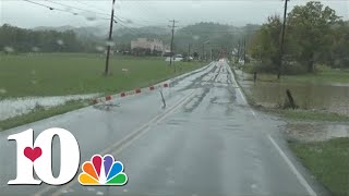 Tracking road conditions on Waldens Creek Road in Sevier County [upl. by Boigie]