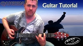 Made In Heaven  Queen  guitar tutorial [upl. by Klarrisa]