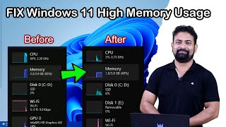 FIX Windows 11 High Memory Usage  How to Fix 100 CPU Usage Windows 11  High Ram Usage [upl. by Ajim98]