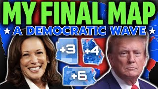 MY FINAL 2024 ELECTION FORECAST  SHOCKING BrandNew Electoral Map Prediction Harris vs Trump [upl. by Sel756]