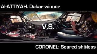 Dakar ride scared shitless Nasser AlAttiyah vs Tom Coronel [upl. by Nalepka]