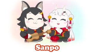 Mio x Ayame  さんぽ Sanpo Ukulele Ver  Inoue Azumi [upl. by Suoirtemed]