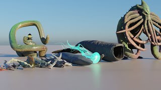 Sea Monster Size Comparison 3D Bloop vs Cthulhu [upl. by Gwenette]