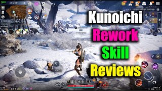 Black Desert Mobile Kunoichi Rework Skill Reviews [upl. by Ancalin690]