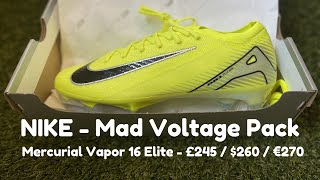 Nike Mercurial Vapor 16 Elite FG Football Boots  Mad Voltage Pack [upl. by Landers]