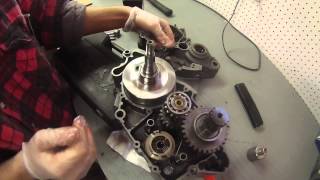 2004 KTM 125SX  Bottom End Rebuild Part 1 [upl. by Nesyrb]