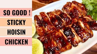 EASY amp TASTY Sticky Hoisin Chicken Thighs Pan Fry 💕  Aunty Mary Cooks ❤️ [upl. by Lowndes]