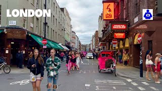 London Walk 🇬🇧 West End Oxford amp Carnaby Street to SOHO Square  Central London Walking Tour HDR [upl. by Ielak84]