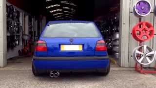 Vw Golf VR6 custom made stainless exhaust [upl. by Ney489]