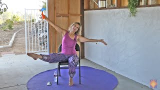 Peace amp Love Chair Yoga Dance Class with Sherry Zak Morris  No commercials on YogaVistaTV [upl. by Aikrahs]