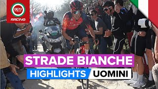 Strade Bianche 2023 Highlights  Uomini [upl. by Sacci894]