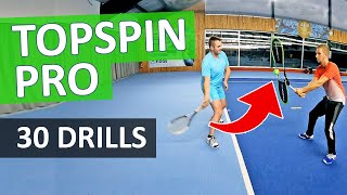 TOPSPIN PRO Drills  30 Excellent Tennis Drills for Singles PlayerCoach amp Groups [upl. by Solange]