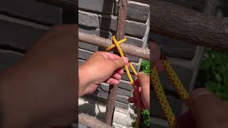 Absolutely the BEST and Easiest Pole and Bamboo Lashing Knot [upl. by Nagaer]