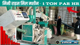 Mini Rice Mill With Color Sorter Machine  Rice Mill And Polisher Machine  मिनी चावल मिल [upl. by Aneeroc]