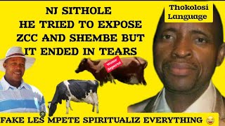 NJ SITHOLE EXPOSED FOR SPEAKING THOKOLOSI LANGUAGE MPETE IS FAKE🤭 [upl. by Aikahc]