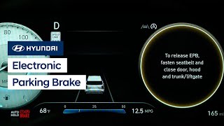 Electronic Parking Brake  Hyundai [upl. by Finnegan585]