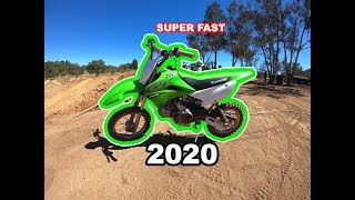 2020 klx 110 L Fastest Pit bike Yet [upl. by Shugart]