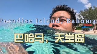 环球旅行1728天：巴哈马的海水当真清澈，犹如纯净水里游泳！  鞋底环球旅行  XIEDI  usatravel  巴哈马 [upl. by Yeleak]