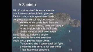 A Zacinto lettura e commento in classe del sonetto di Ugo Foscolo [upl. by Madian]