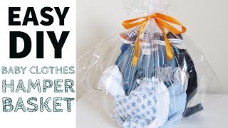 DIY Baby Shower Gift Hamper Basket [upl. by Ennoitna435]