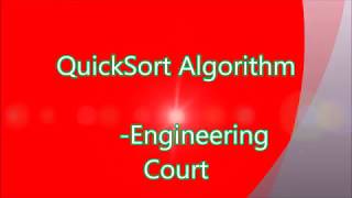 Quicksort Algorithm with solution in hindi [upl. by Oiliruam]