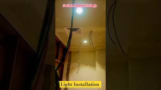 Light Installation ceiling 😭👷  COB Light Ceiling Connection light short [upl. by Dellora]