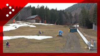 LAppennino resta senza neve la situazione a 1500 metri al Lago della Ninfa [upl. by Nonrev629]